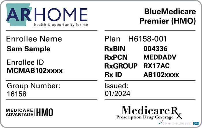 Download Arkansas health insurance card Photoshop template